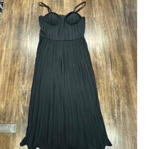 NWT!! DKNY, Baby‎ Doll, Black Dress, Goth, Witchy, Crinkled, MSRP 134.00,Size 8